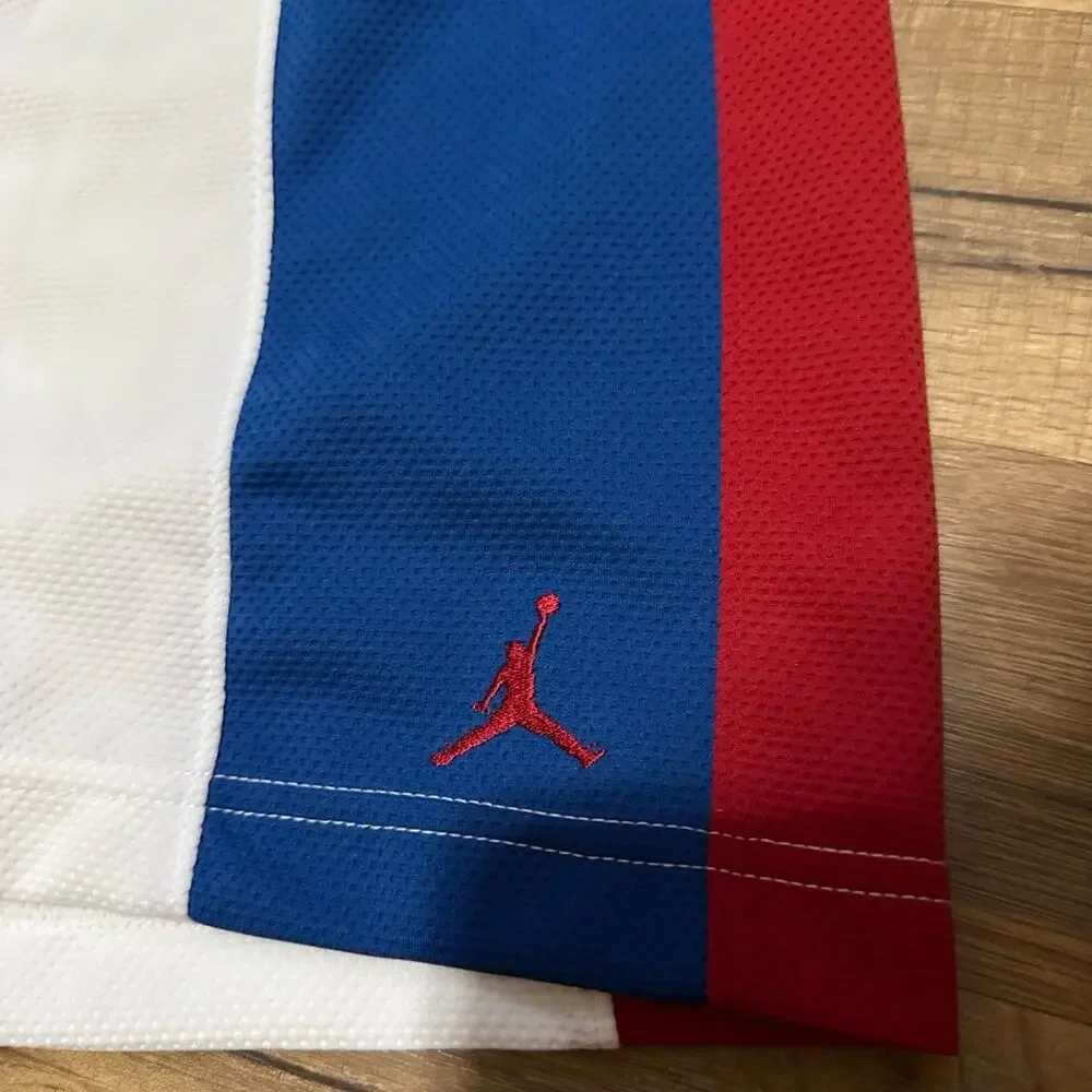 2008 Air Jordan USA Red White Blue Basketball 277024-106 Shorts